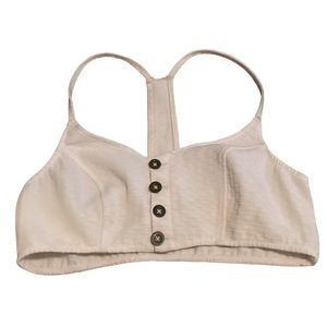 Urban outfitters out from under button down crop top size medium